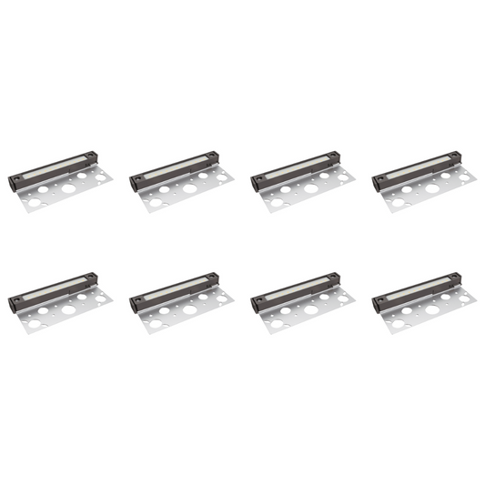 4x/8x/12x Package 12V Low Voltage 3000K or 5000K Aluminum LED Retaining Wall Light Low Voltage Hardscape Paver Lighting