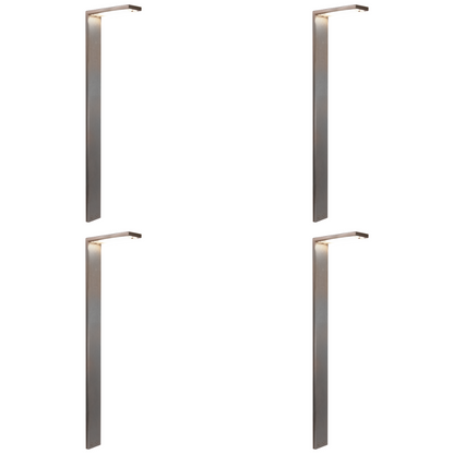 4x/8x/12x Package 3W Stainless Steel Directional Pathway Light LED Bollard Landscape Lighting