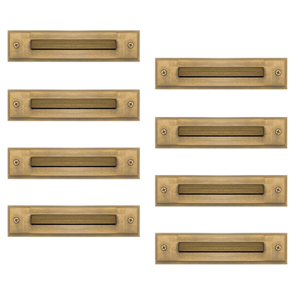 4x/8x/12x Package 2W LED Cast Brass 12V Low Voltage Surface Mounted Slim Horizontal Outdoor & Indoor Step Light