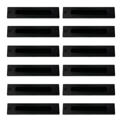 4x/8x/12x Package 2W LED Cast Brass 12V Low Voltage Surface Mounted Slim Horizontal Outdoor & Indoor Step Light