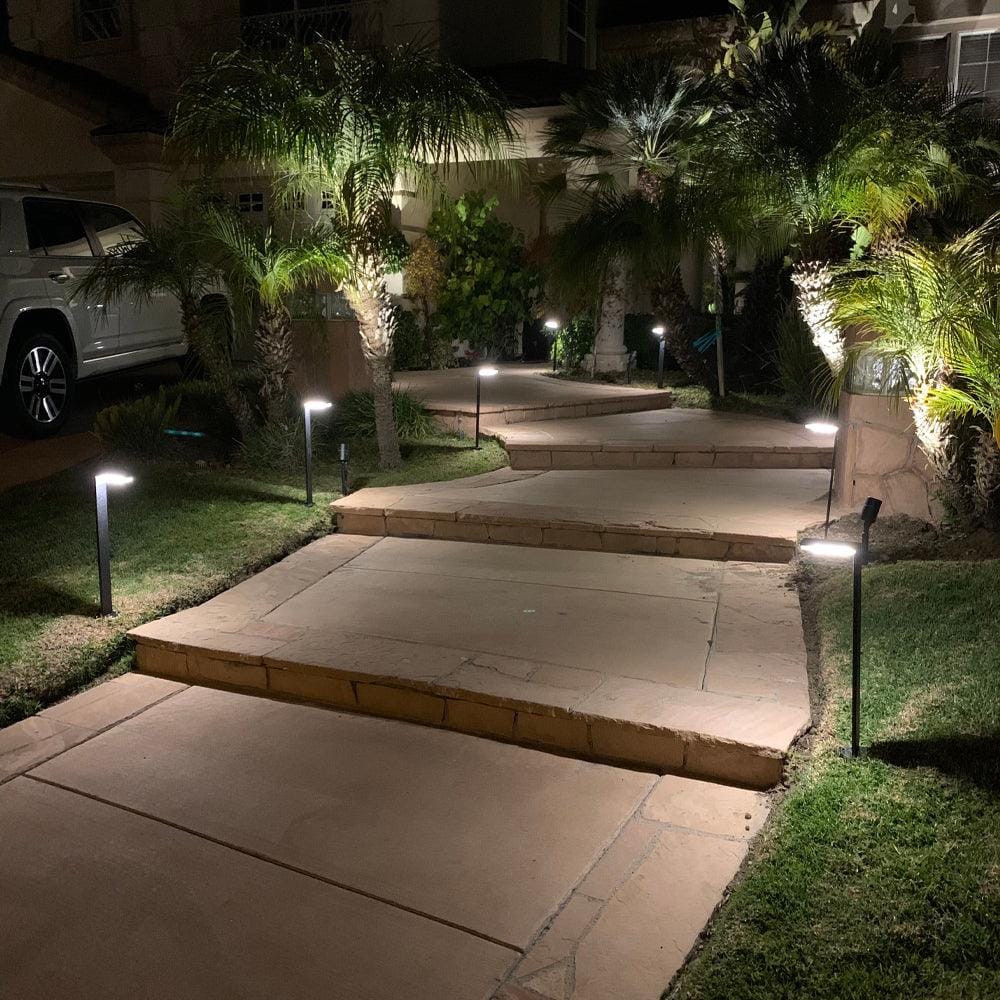 4x/8x/12x Package 3W Stainless Steel Directional Pathway Light LED Bollard Landscape Lighting