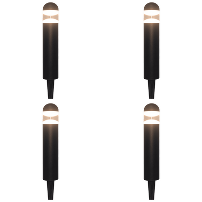 4x/8x/12x Package 3W 12V 3000K Warm White Integrated LED Garden Bollard 12V Low Voltage Aluminum Path Light