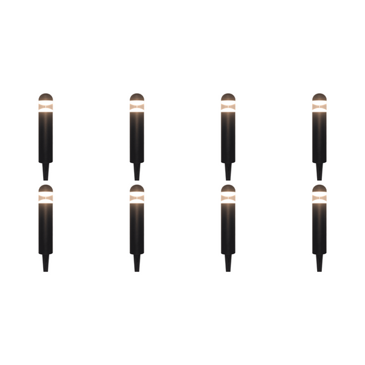 4x/8x/12x Package 3W 12V 3000K Warm White Integrated LED Garden Bollard 12V Low Voltage Aluminum Path Light