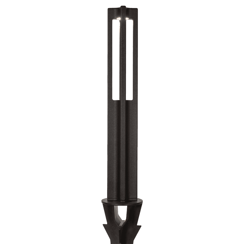 12V Low Voltage 3W 3000K Warm White Integrated LED Rectangular Bollard Light Outdoor Aluminum Path Lighting