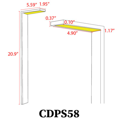 4x/8x/12x Package 3W Stainless Steel Directional Pathway Light LED Bollard Landscape Lighting