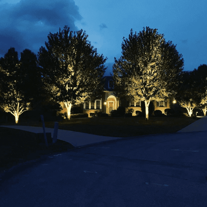 4x/8x/12x Package 30W 12V Low Voltage Smart Bluetooth RGBW Narrow Beam Directional Outdoor Landscape Aluminum Spotlight