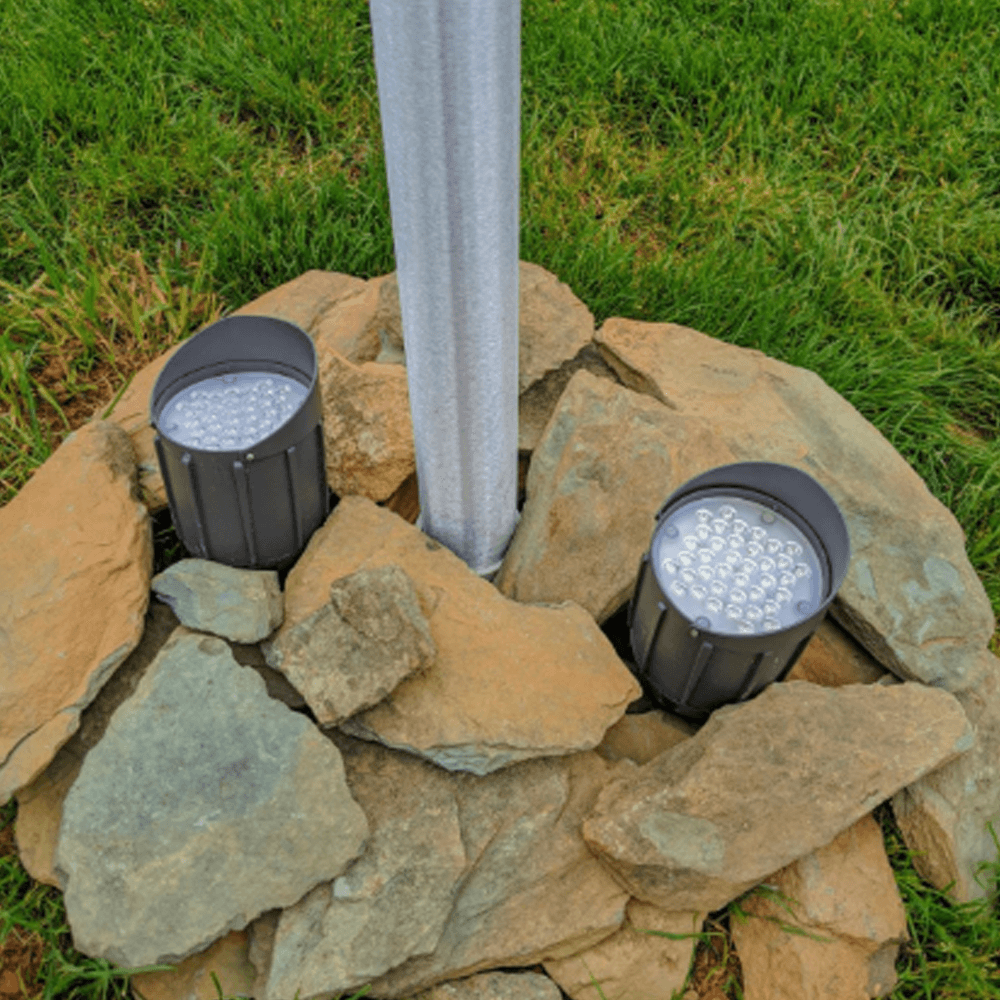 4x/8x/12x Package 30W 12V Low Voltage Smart Bluetooth RGBW Narrow Beam Directional Outdoor Landscape Aluminum Spotlight