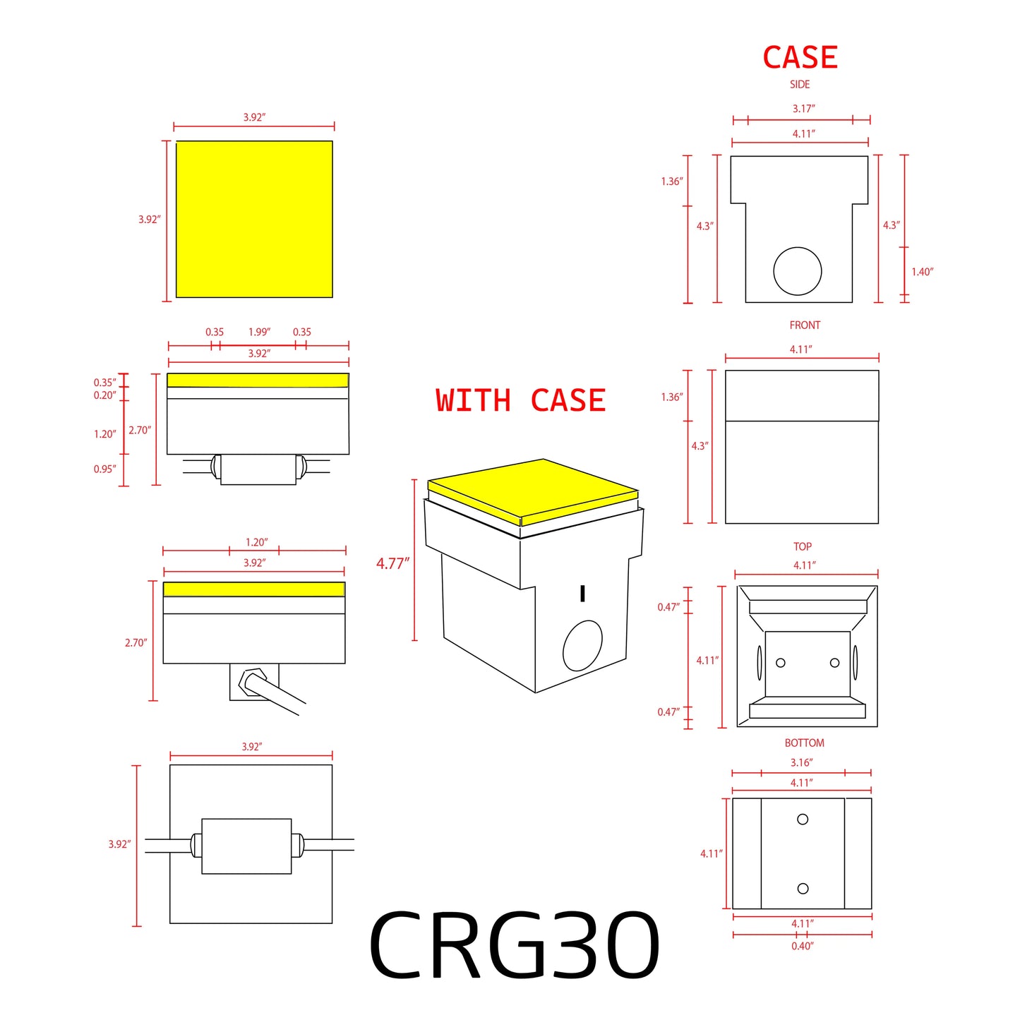 DC12V Low Voltage In Ground RGB or WW LED Aluminum Brick Paver Light Square IP67 Waterproof
