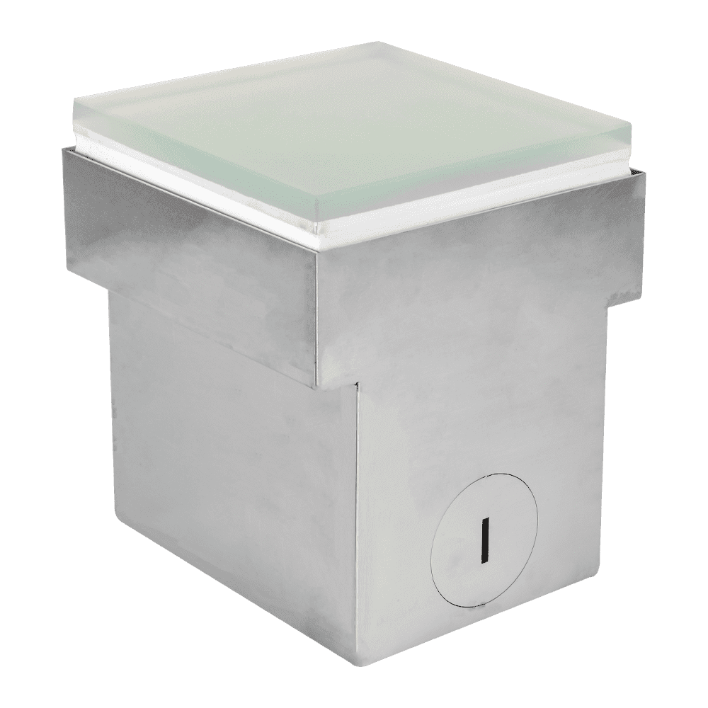 DC12V Low Voltage In Ground RGB or WW LED Aluminum Brick Paver Light Square IP67 Waterproof