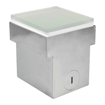 DC12V Low Voltage In Ground RGB or WW LED Aluminum Brick Paver Light Square IP67 Waterproof