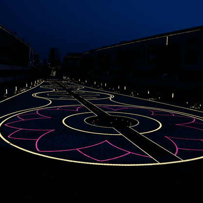 DC12V Low Voltage In Ground RGB or WW LED Aluminum Brick Paver Light Square IP67 Waterproof