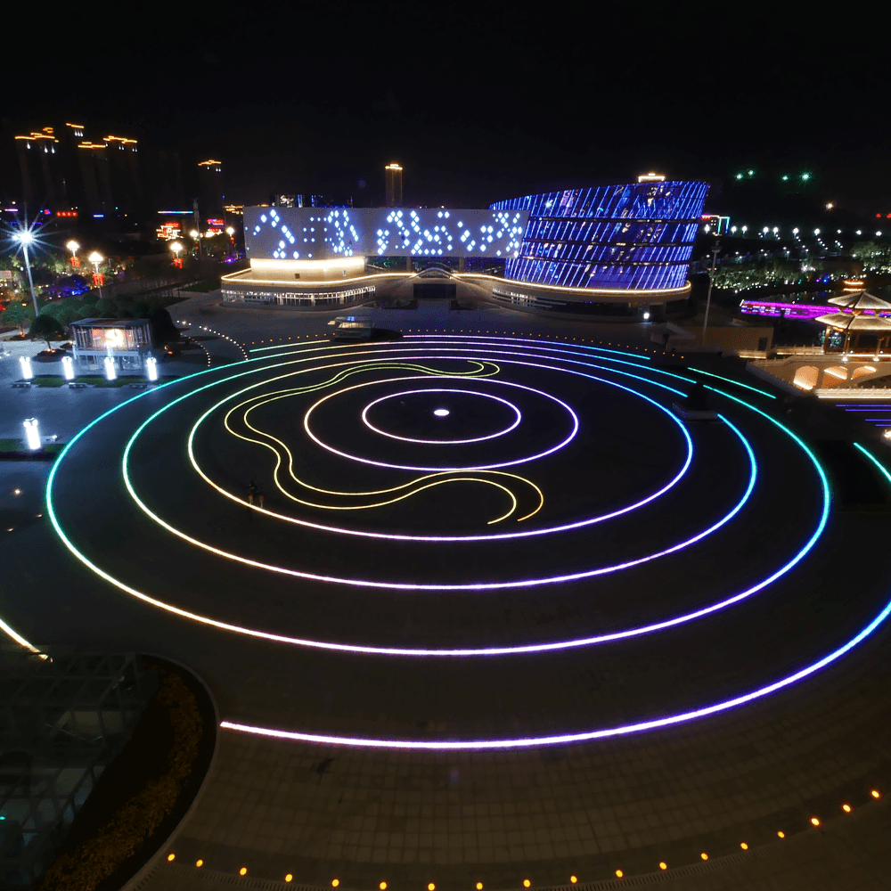 DC12V Low Voltage In Ground RGB or WW LED Aluminum Brick Paver Light Square IP67 Waterproof