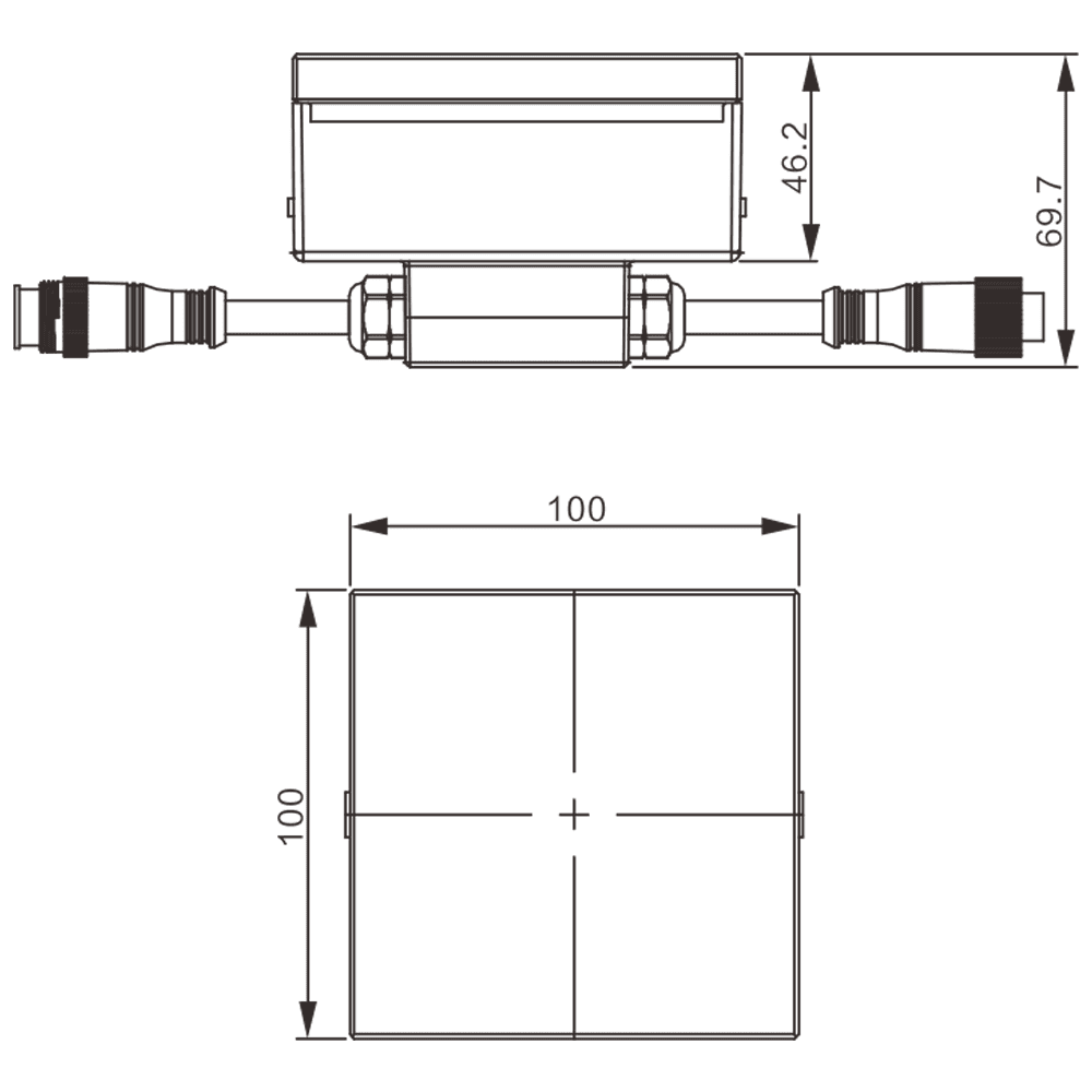 DC12V Low Voltage In Ground RGB or WW LED Aluminum Brick Paver Light Square IP67 Waterproof