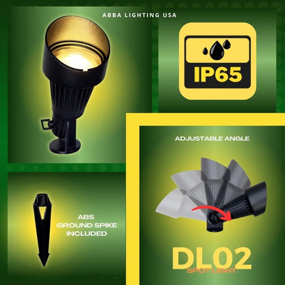 12V Low Voltage Waterproof LED Outdoor Aluminum Spotlight Directional Lighting