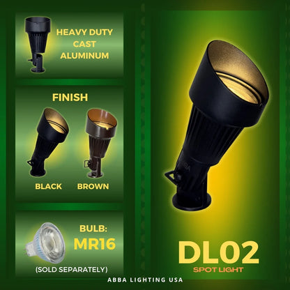 12V Low Voltage Waterproof LED Outdoor Aluminum Spotlight Directional Lighting