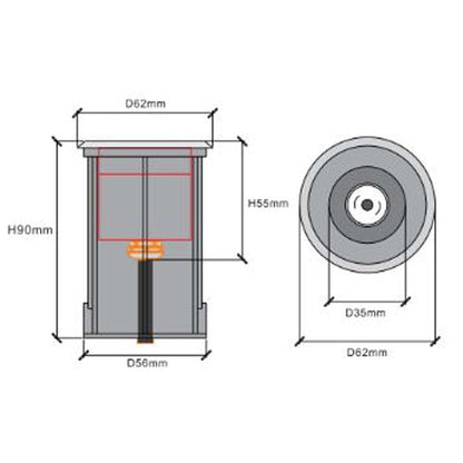 4x/8x/12x Package 3W COB LED 12V Low Voltage In-Ground Landscape Well Lights Waterproof Fixture