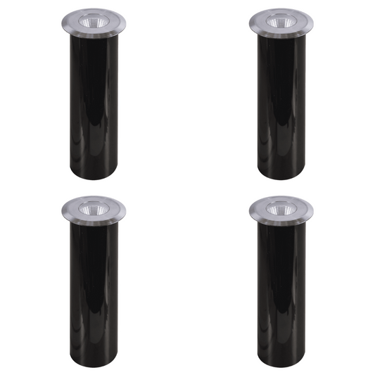 4x/8x/12x Package 3W COB LED 12V Low Voltage In-Ground Landscape Well Lights Waterproof Fixture