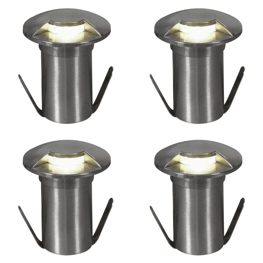4x/8x/12x Package 3W COB 12V Low Voltage LED Monodirectional Stainless Steel Waterproof In-Ground Landscape Well Light 3000K