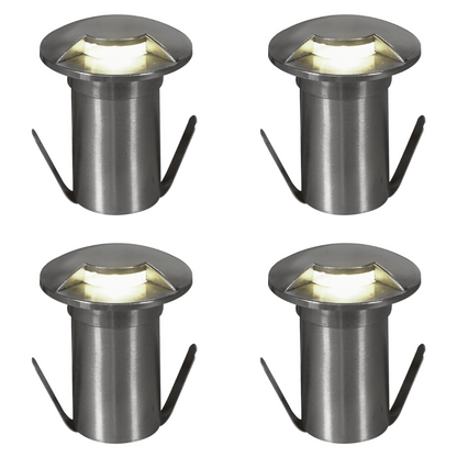 4x/8x/12x Package 3W COB 12V Low Voltage LED Monodirectional Stainless Steel Waterproof In-Ground Landscape Well Light 3000K
