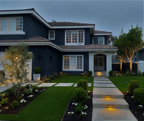 4x/8x/12x Package 2W LED Cast Brass 12V Low Voltage Surface Mounted Slim Horizontal Outdoor & Indoor Step Light