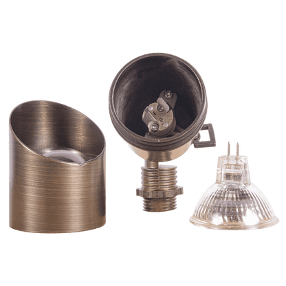 12V Low Voltage Directional Brass Spotlight Outdoor Landscape Lighting