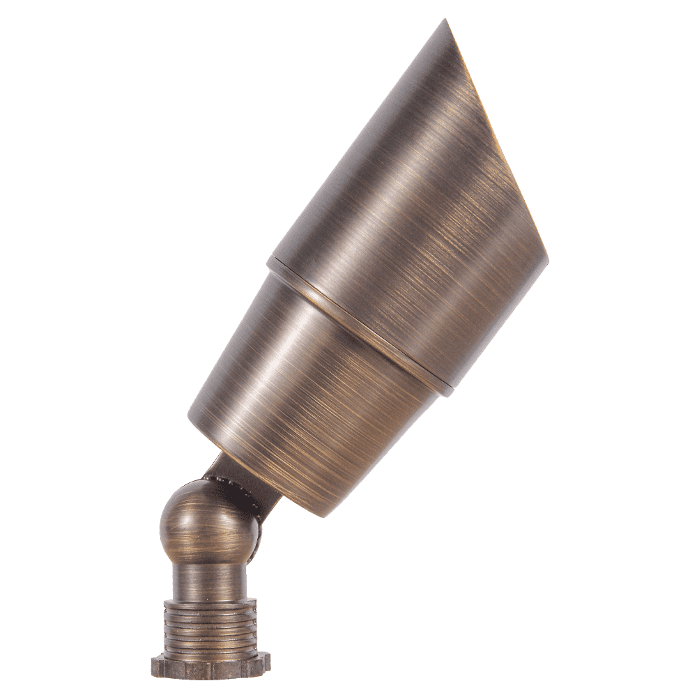 12V Low Voltage Directional Brass Spotlight Outdoor Landscape Lighting