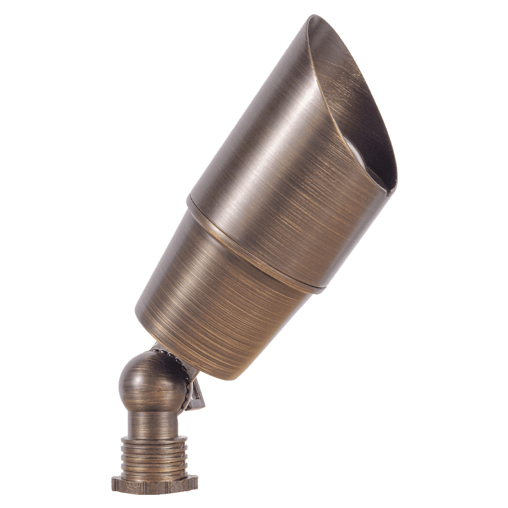 12V Low Voltage Directional Brass Spotlight Outdoor Landscape Lighting