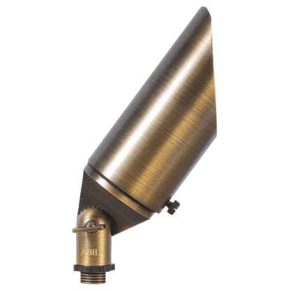 4x/8x/12x Package Adjustable 12V Low Voltage LED Bullet Landscape Brass Spotlight Outdoor Lighting with 5W 3000K Bulb