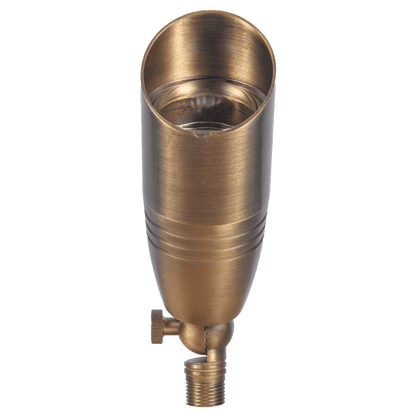 4x/8x/12x Package 12V Low Voltage LED Outdoor Landscape Brass Spotlight with 5W 3000K Bulb