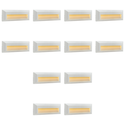 4x/8x/12x Package 3+3W 3CCT  3000K/4000K/5000K 12V Low Voltage Cast Aluminum Rectangular Surface Mount LED Step or Deck Light