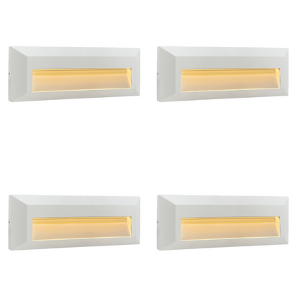 4x/8x/12x Package 3+3W 3CCT  3000K/4000K/5000K 12V Low Voltage Cast Aluminum Rectangular Surface Mount LED Step or Deck Light