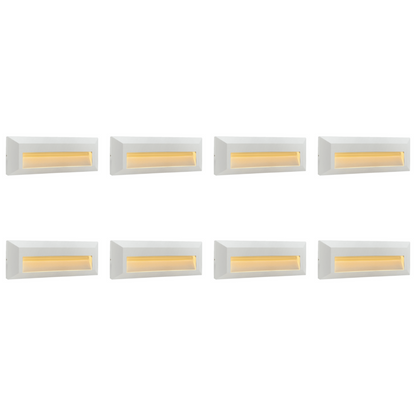 4x/8x/12x Package 3+3W 3CCT  3000K/4000K/5000K 12V Low Voltage Cast Aluminum Rectangular Surface Mount LED Step or Deck Light