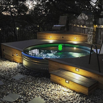 4x/8x/12x Package 3.5W 12V Low Voltage 3CCT Rectangular Waterproof Horizontal LED Aluminum Stairs Step Light Fixture