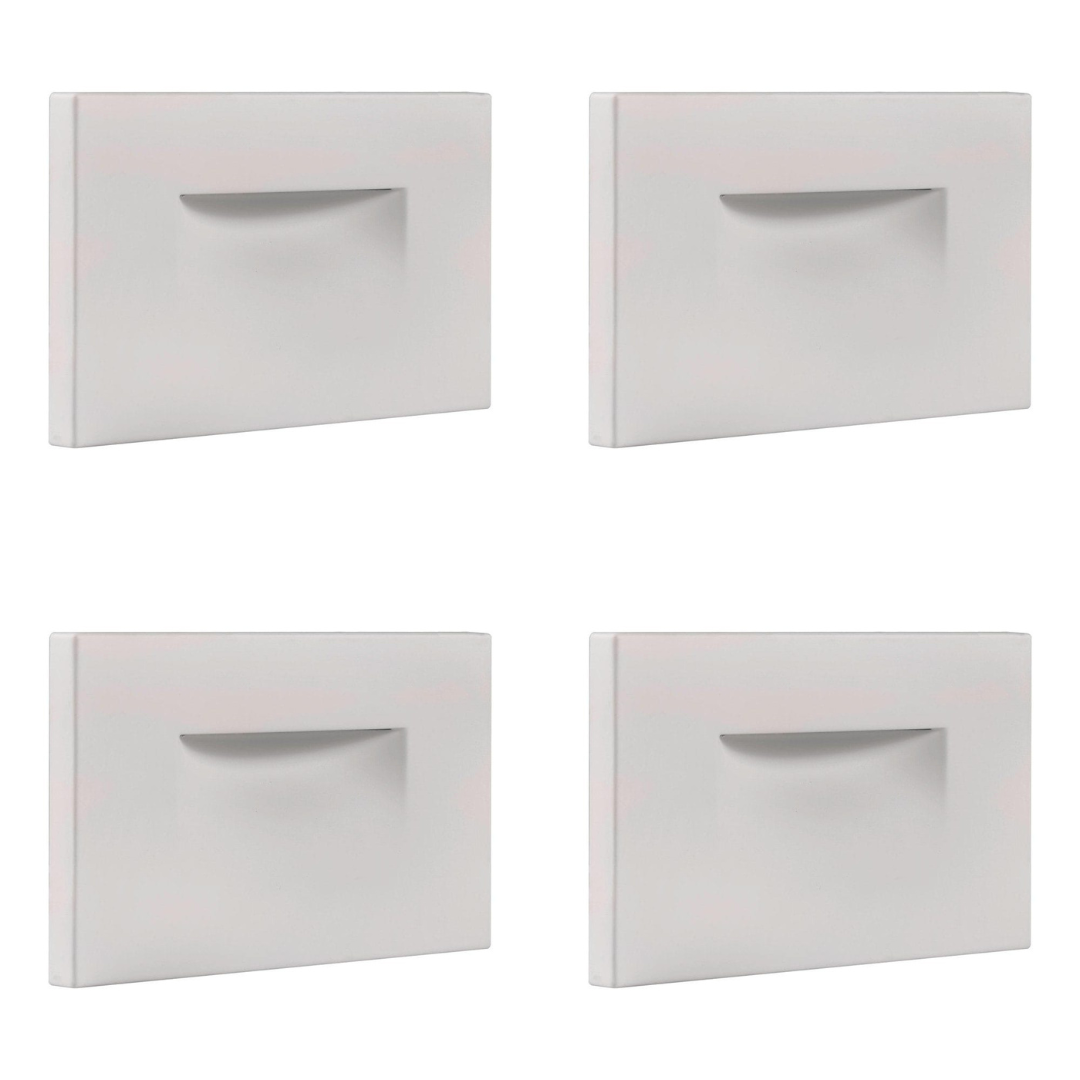 4x/8x/12x Package 3.5W 12V Low Voltage 3CCT Rectangular Waterproof Horizontal LED Aluminum Stairs Step Light Fixture