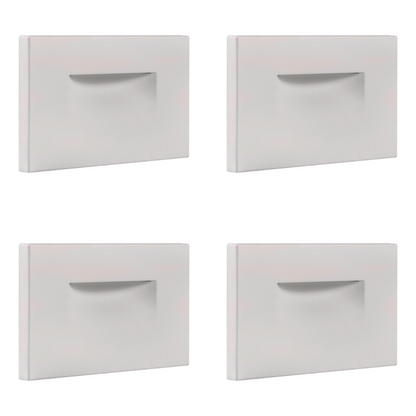 4x/8x/12x Package 3.5W 12V Low Voltage 3CCT Rectangular Waterproof Horizontal LED Aluminum Stairs Step Light Fixture