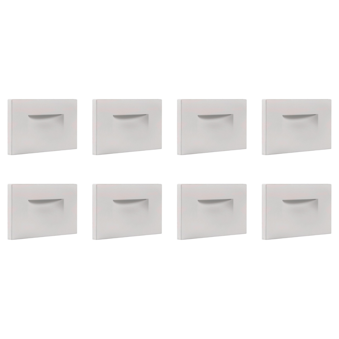 4x/8x/12x Package 3.5W 12V Low Voltage 3CCT Rectangular Waterproof Horizontal LED Aluminum Stairs Step Light Fixture