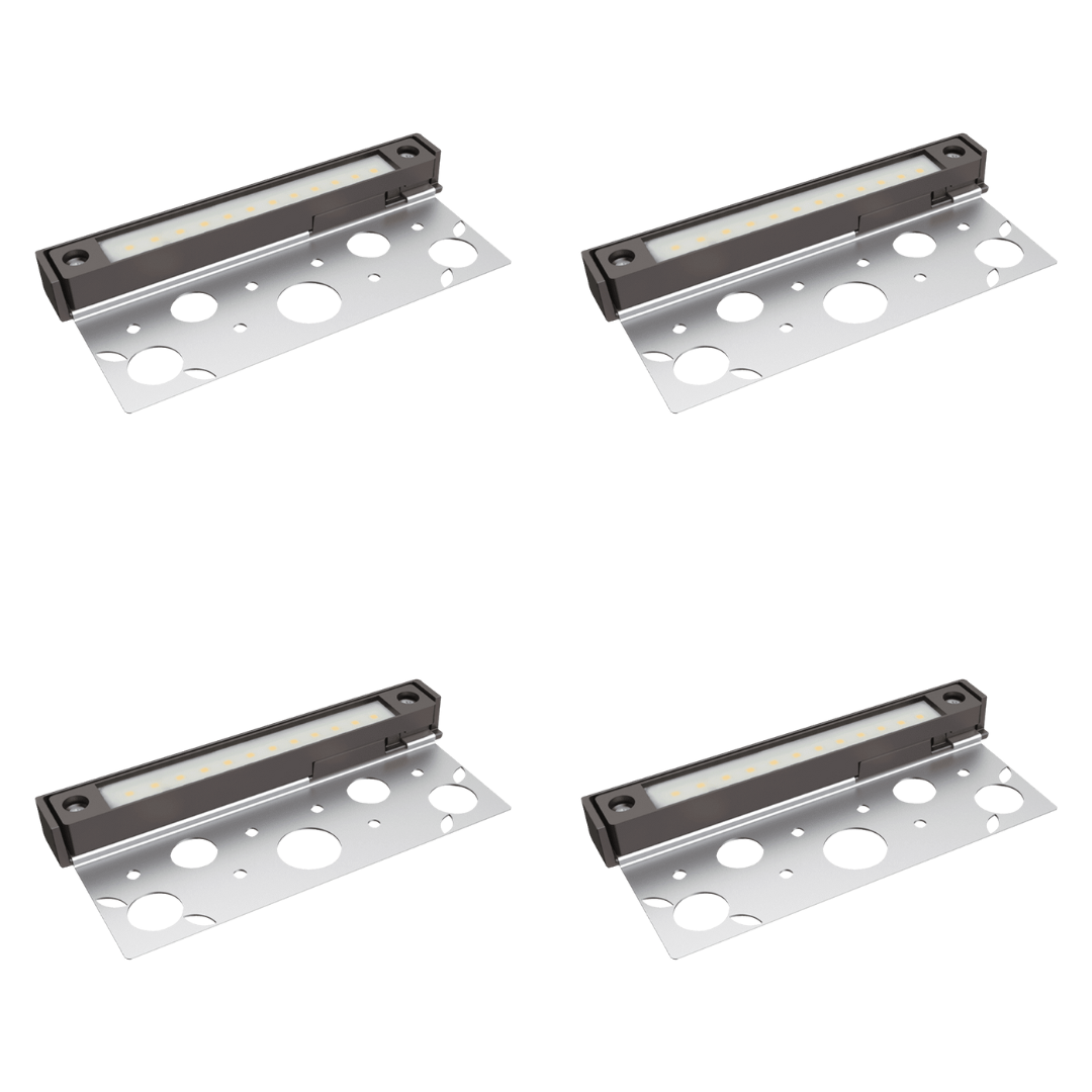 4x/8x/12x Package 12V Low Voltage 3000K or 5000K Aluminum LED Retaining Wall Light Low Voltage Hardscape Paver Lighting