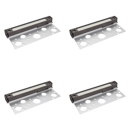 4x/8x/12x Package 12V Low Voltage 3000K or 5000K Aluminum LED Retaining Wall Light Low Voltage Hardscape Paver Lighting