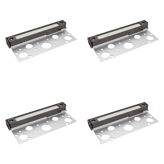 4x/8x/12x Package 12V Low Voltage 3000K or 5000K Aluminum LED Retaining Wall Light Low Voltage Hardscape Paver Lighting