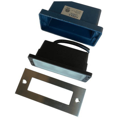 4x/8x/12x Package Outdoor Recessed Brick Wall Light 12V Low Voltage 3000K Warm White Integrated LED Step/ Stair Lighting Fixture