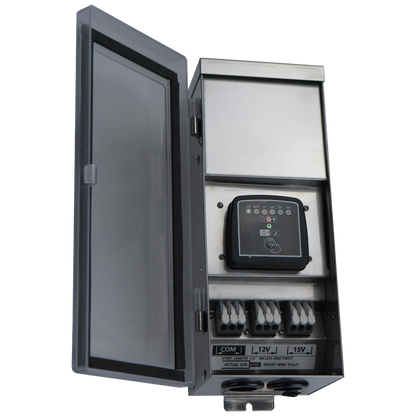 300W Stainless Steel Smart WI-FI 12V, 15V Low Voltage Transformer with Photocell & Timer IP65