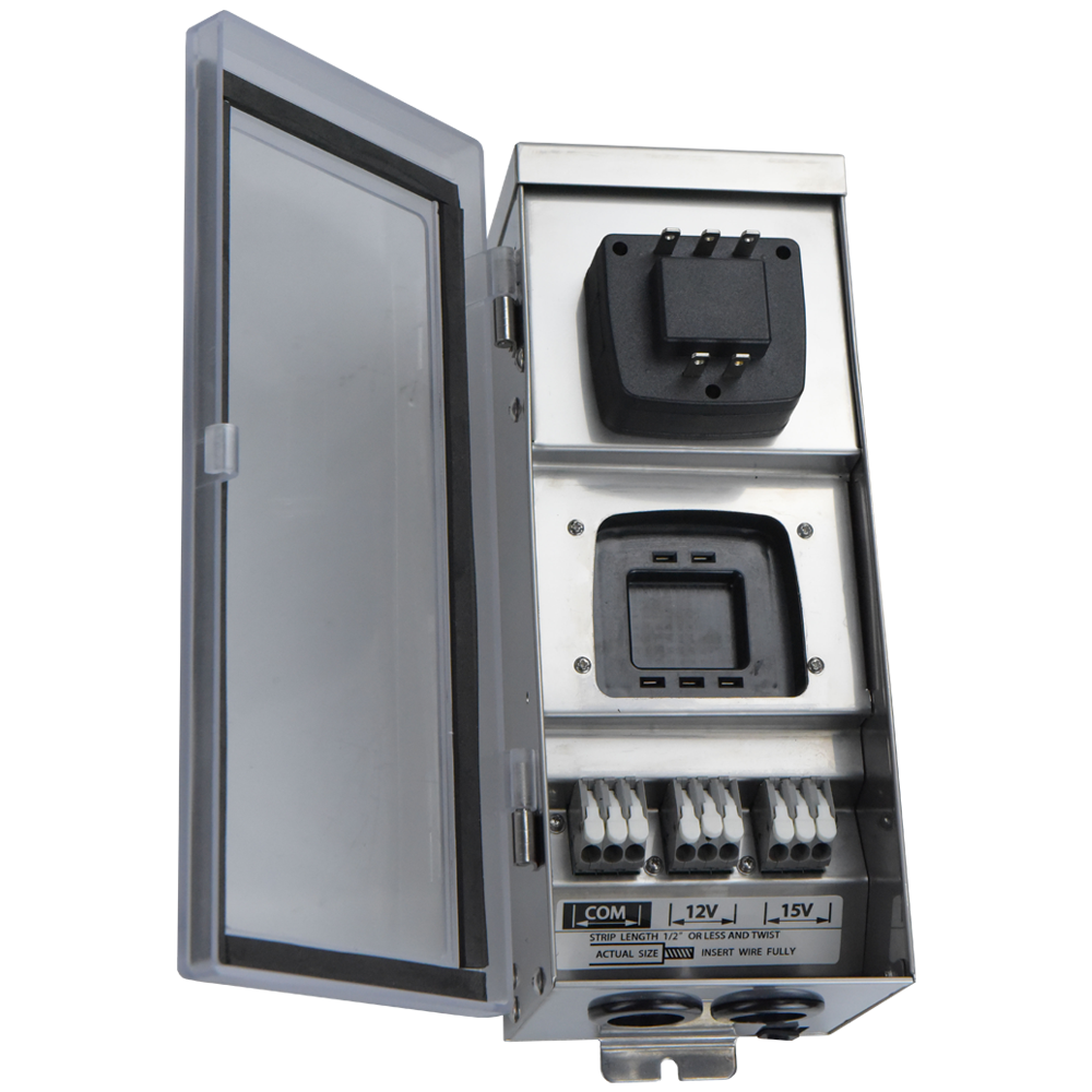 300W Stainless Steel Smart WI-FI 12V, 15V Low Voltage Transformer with Photocell & Timer IP65