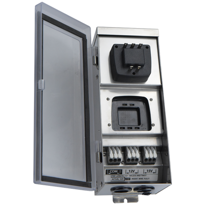 300W Stainless Steel Smart WI-FI 12V, 15V Low Voltage Transformer with Photocell & Timer IP65