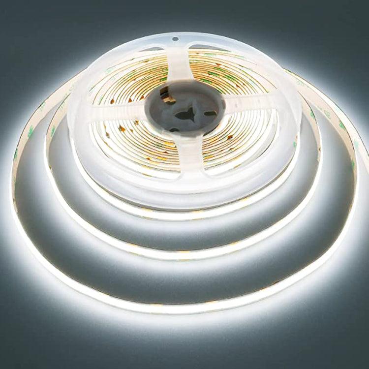 16ft/32ft/82ft Dotless Single Color Linear 8mm 3.4W/ft / 4.5W/ft 10mm LED Strip Lights Low Voltage FCOB DC24V Tape Light